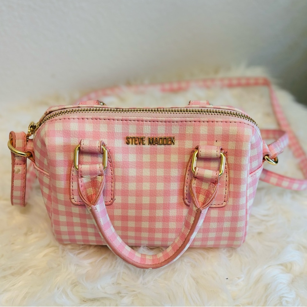 Steve Madden Pink Checkered Women's Bag